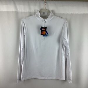 EIS White Ice Fil Long Sleeve Cool Equestrian Shirt